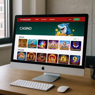 WinShark Casino - Desktop Platform Design - Intuitive Interface